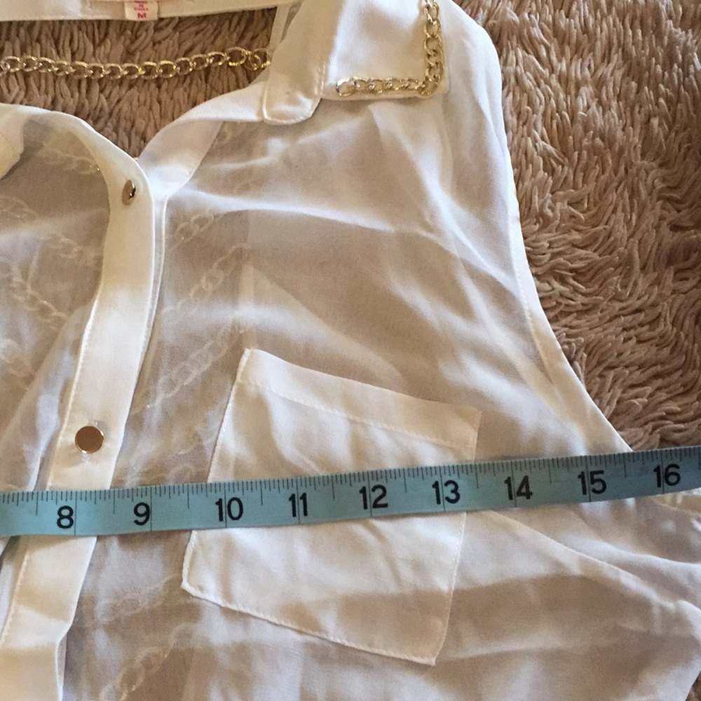 Polyester caged back blouse - Picture 7 of 8